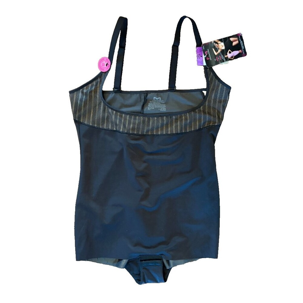 MAIDENFORM Women's SHAPEWEAR Bodysuit BLACK Size 2XL NWT